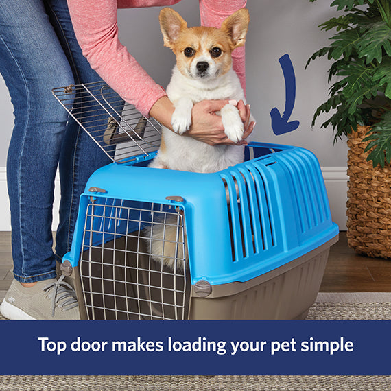 Top loading pet clearance carrier