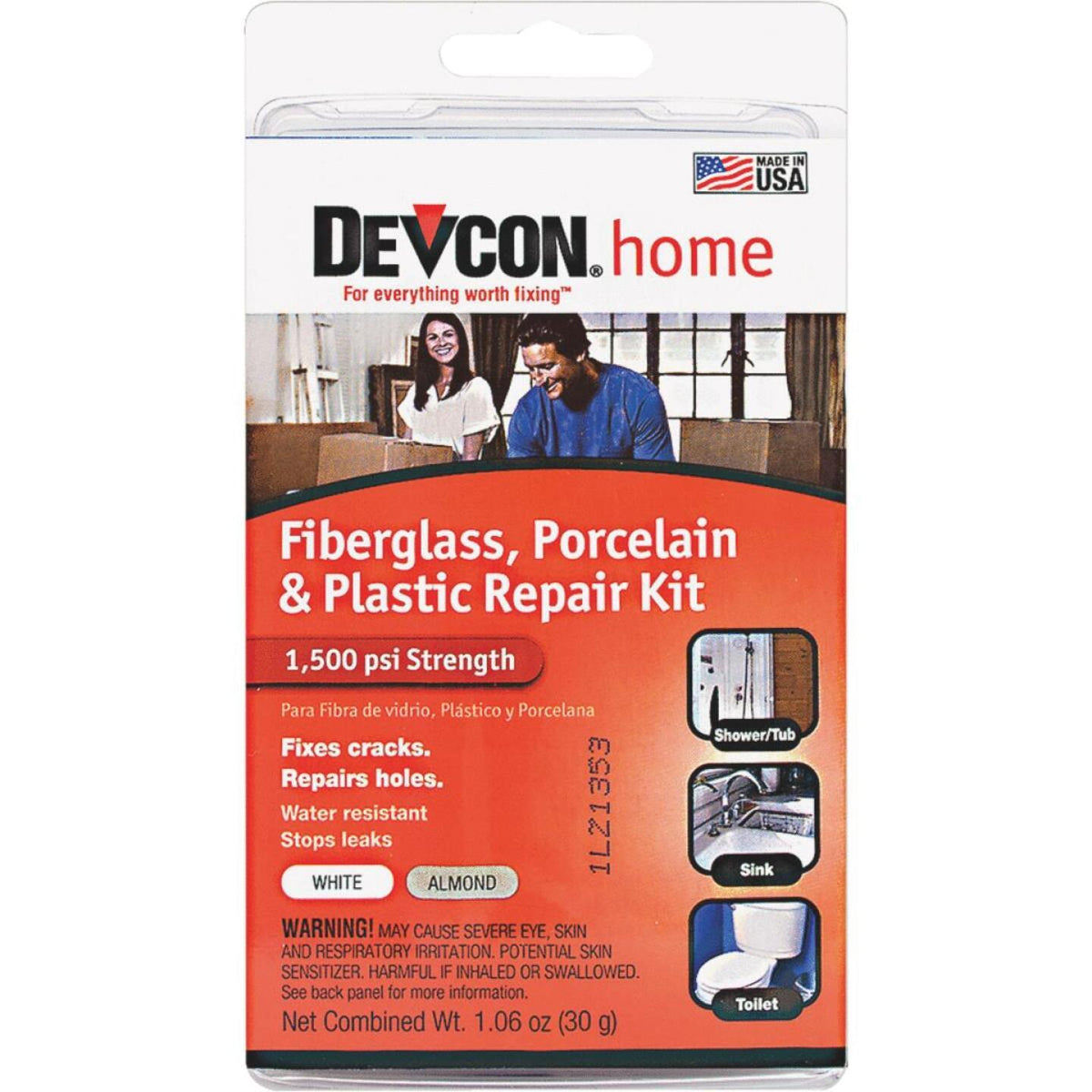 Devcon 1.06 Oz. Fiberglass, Porcelain & Plastic Epoxy Repair Kit -  Endicott, NY - Owego, NY - Owego Endicott Agway