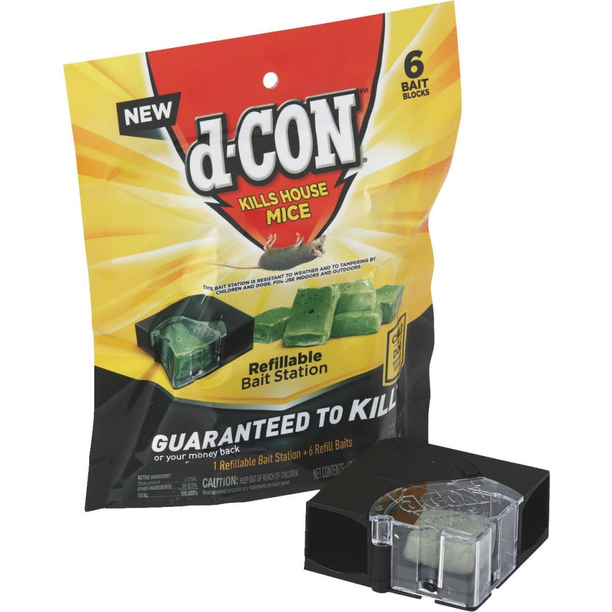 D Con® Refillable Bait Station Mouse Trap Kit 4 Ct Box, Home & Garden