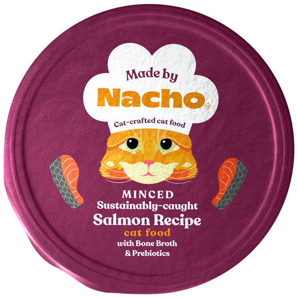 Made By Nacho Minced Sustainably-Caught Salmon Recipe with Bone Broth Cat Food