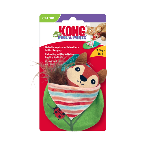 KONG Pull-a-Partz Tuck Catnip Cat Toy