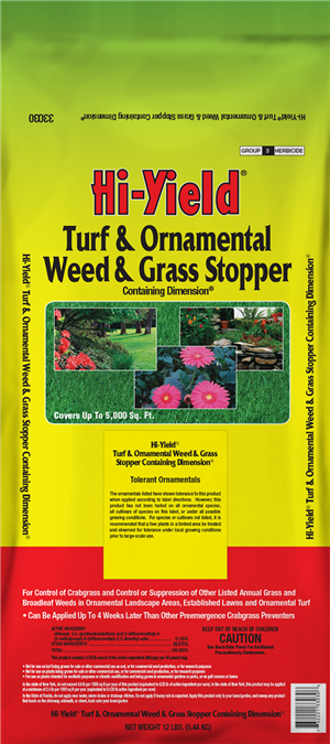 Hi-Yield TURF & ORNAMENTAL WEED & GRASS STOPPER (12 lbs)