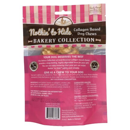 Nothin’ To Hide Bakery Medium Pretzel Beef Dog Treat (Medium - 3″ 2Pk ...