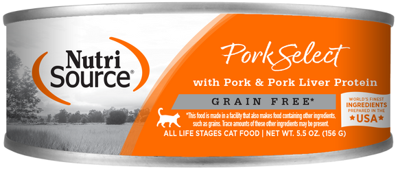 NutriSource® Pork Select Healthy Grain Free Wet Cat Food