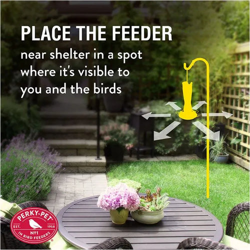 Perky-Pet® Top-Fill Pinch-Waist Glass Hummingbird Feeder