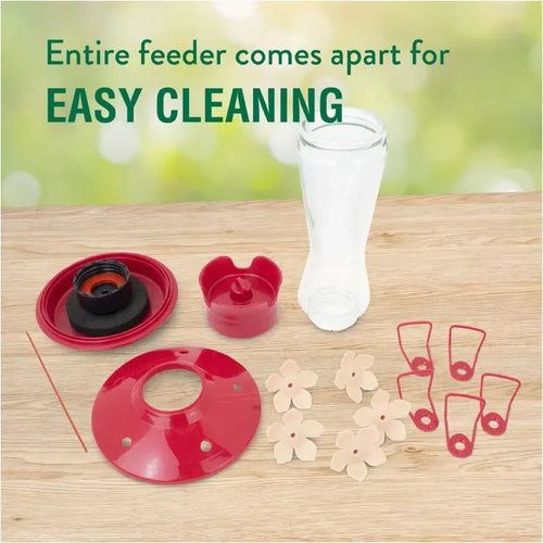 Perky-Pet® Top-Fill Pinch-Waist Glass Hummingbird Feeder