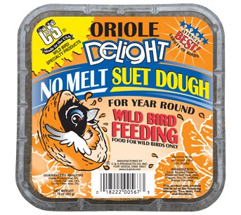 C&S Oriole Delight Not Melt Suet Dough (11.75 oz Single)