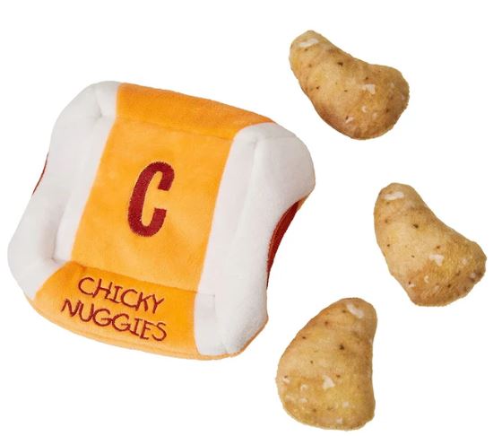 Cosmo Furbabies Chicken Nuggets Puzzle Plush Dog Toy (Plush Toy)