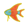 DuraForce® Angel Fish Orange Dog Toy