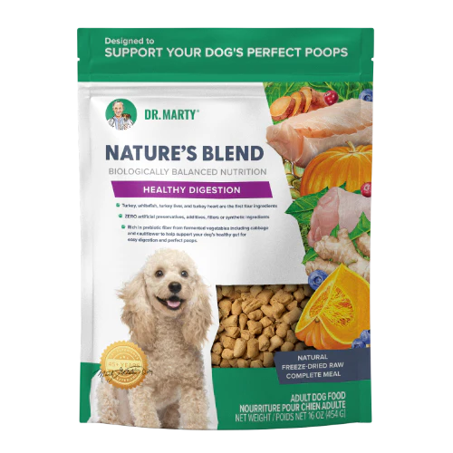 Dr. Marty Nature’s Blend Healthy Digestion Premium Freeze-Dried Raw Dog Food (16 oz)