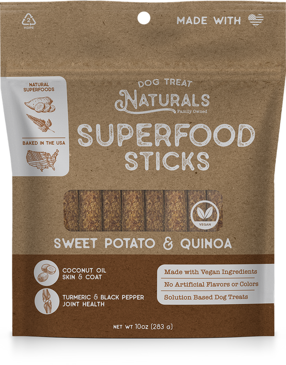 Dog Treat Naturals Sweet Potato & Quinoa Superfood Sticks Dog Treats