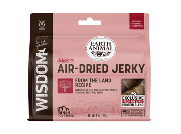 Earth Animal Wisdom™ Air-Dried From the Land Recipe Jerky (4 oz)