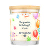 Pet House Happy Birthday Candle