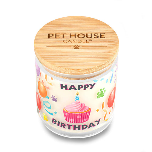 Pet House Happy Birthday Candle