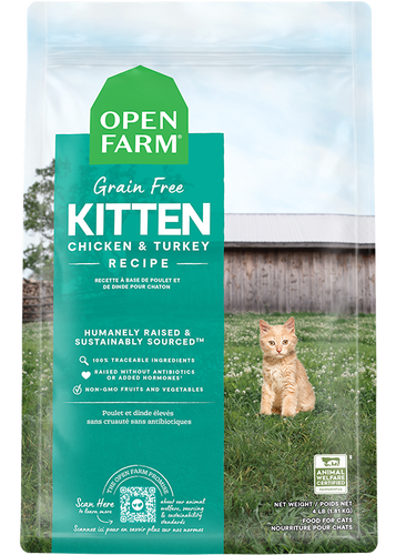 Open Farm Kitten Grain-Free Chicken & Turkey Recipe Dry Cat Food (2 Lb)