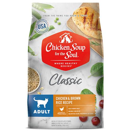 Chicken Soup For The Soul Classic Adult Cat Dry Food Chicken & Brown Rice Recipe (15 LB)