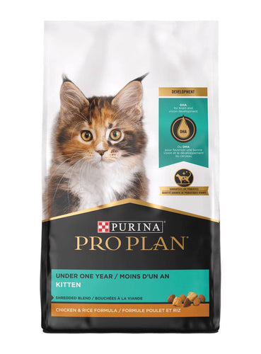 Purina Pro Plan Development Kitten Shredded Blend Chicken & Rice Formula Dry Cat Food