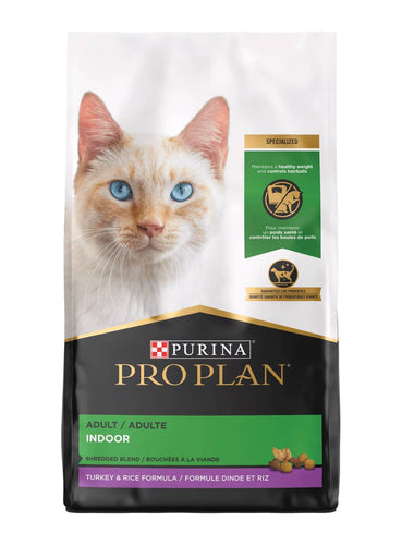 Purina Pro Plan Adult Shredded Blend Indoor Turkey & Rice Formula Dry Cat Food