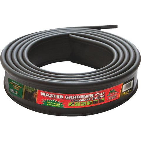 Master Mark Master Gardener Plus Professional Black Recycled Plastic Lawn Landscape Edging Edging