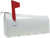 MAILBOX WHITE RURAL TEXT STEEL