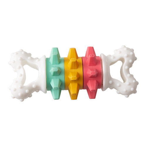Snugarooz Twist & Shake Nylon Noisy Bone Dog Toy
