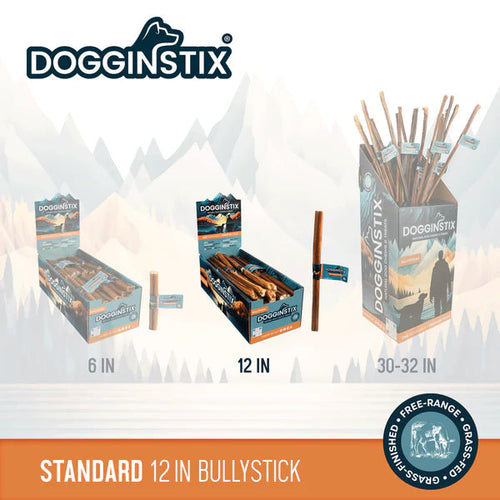 Dogginstix Bully Sticks  Standard Dog Treats