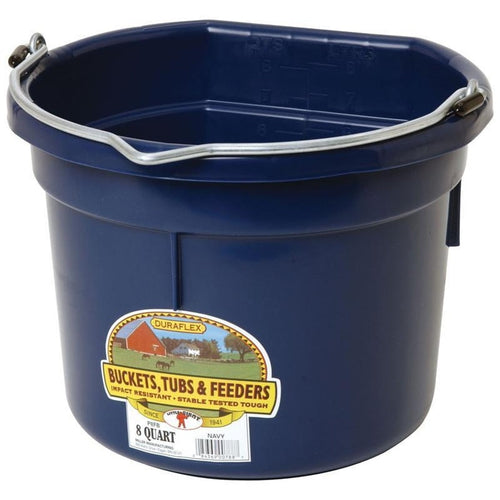 Little Giant Flat Back Plastic Bucket 8 Quart
