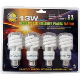 Sunblaster Compact Fluorescent Grow Light, 13-Watt, 4-Pk.