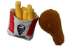 Ethical Pet Spot Kentucky Fried Chicken Plush Fries & Drumette Dog Toy