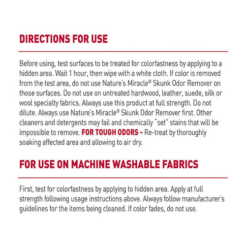 Nature's Miracle Skunk Odor Remover Lavender Spray