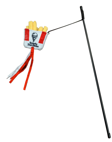 Ethical Pet Spot Kentucky Fried Chicken Fries Wand With Catnip Cat Toy
