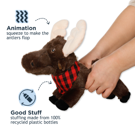 Tall Tails Animated Moose Dog Toy