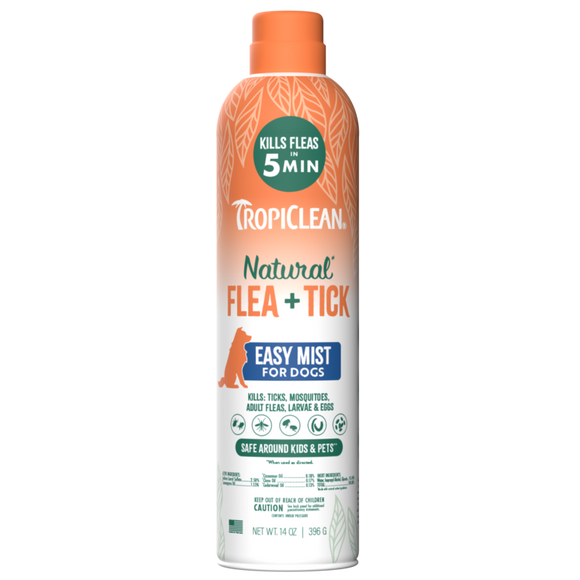 TropiClean Natural* Flea + Tick Gentle Mist for Cats