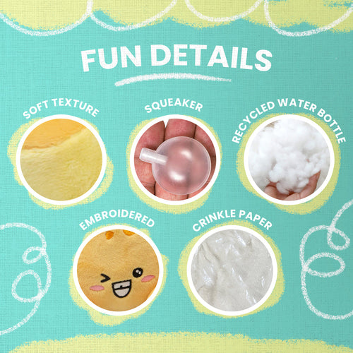 Snugarooz Snugarooz Mac & Cheese Plush Dog Toy