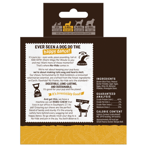 Earth Animal No-Hide® Peanut Butter Rolls