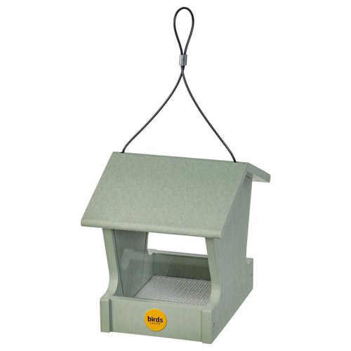 Birds Choice Small Hopper Feeder in Sage Green Recycled Plastic
