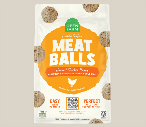 Open Farm Harvest Chicken Freshly Crafted Meatballs for Dogs