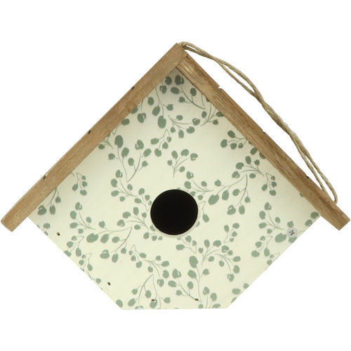 Nature's Way Deco Bird House Ivy Perch White