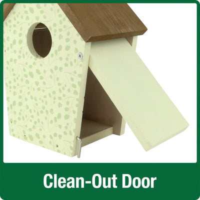 Nature's Way Deco Bird House Spring Ivy White