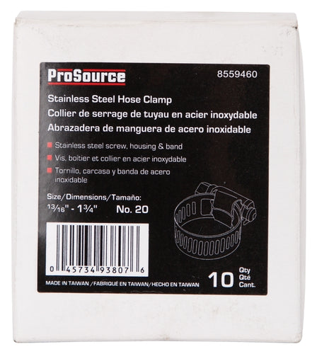ProSource HCRSS20 Interlocked Hose Clamp, Stainless Steel
