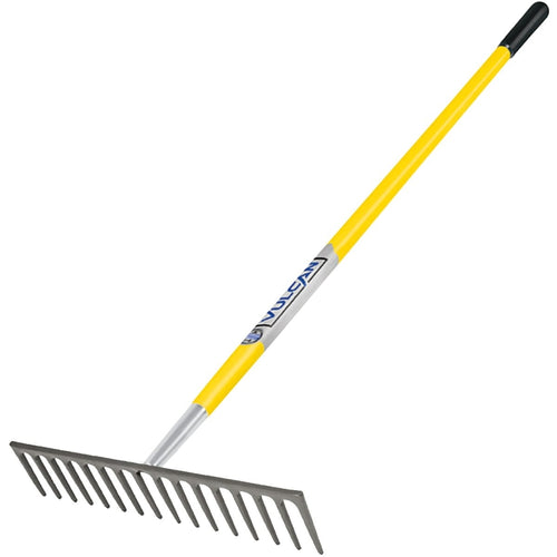 Vulcan Level Rake Fiberglass Handle 16 Tine
