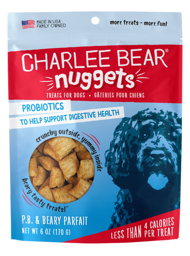 Charlee Bear Nuggets Peanut Butter and Beary Parfait Dog Treats