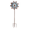 Evergreen 75 H Wind Spinner Copper and Verdigris Leaves