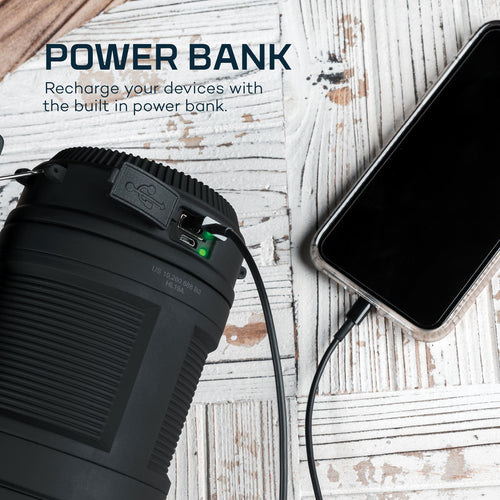 Nebo BIG POPPY Rechargeable Flashlight and Lantern with Power Bank