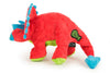 GODOG Dinos Frills Squeaker Plush Pet Dog Toy