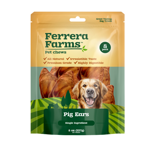 Ferrera Farms Pig Ears Dog Treats