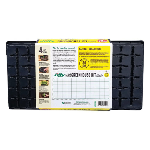 Jiffy Seed Starting Kit, 72 Cell 36mm Peat Pellets