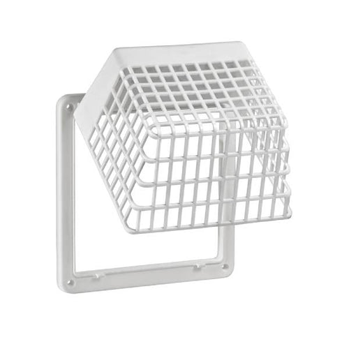 Lambro White Plastic Universal Hinged Vent Guard – Item #1491WG