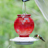 Nature's Way EcoCycle™ Crimson Comb Recycled Glass Hummingbird Feeder