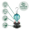 Nature's Way EcoCycle™ Garden Globe Handblown Recycled Glass Hummingbird Feeder
